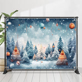 Lofaris White Cedar Painting Bokeh Ball Christmas Backdrop
